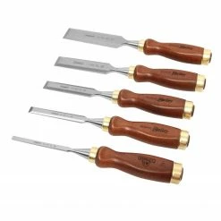 Stanley 16-401 Grinding Center Micro Bevel Bailey Chisel Set, (5-Piece)