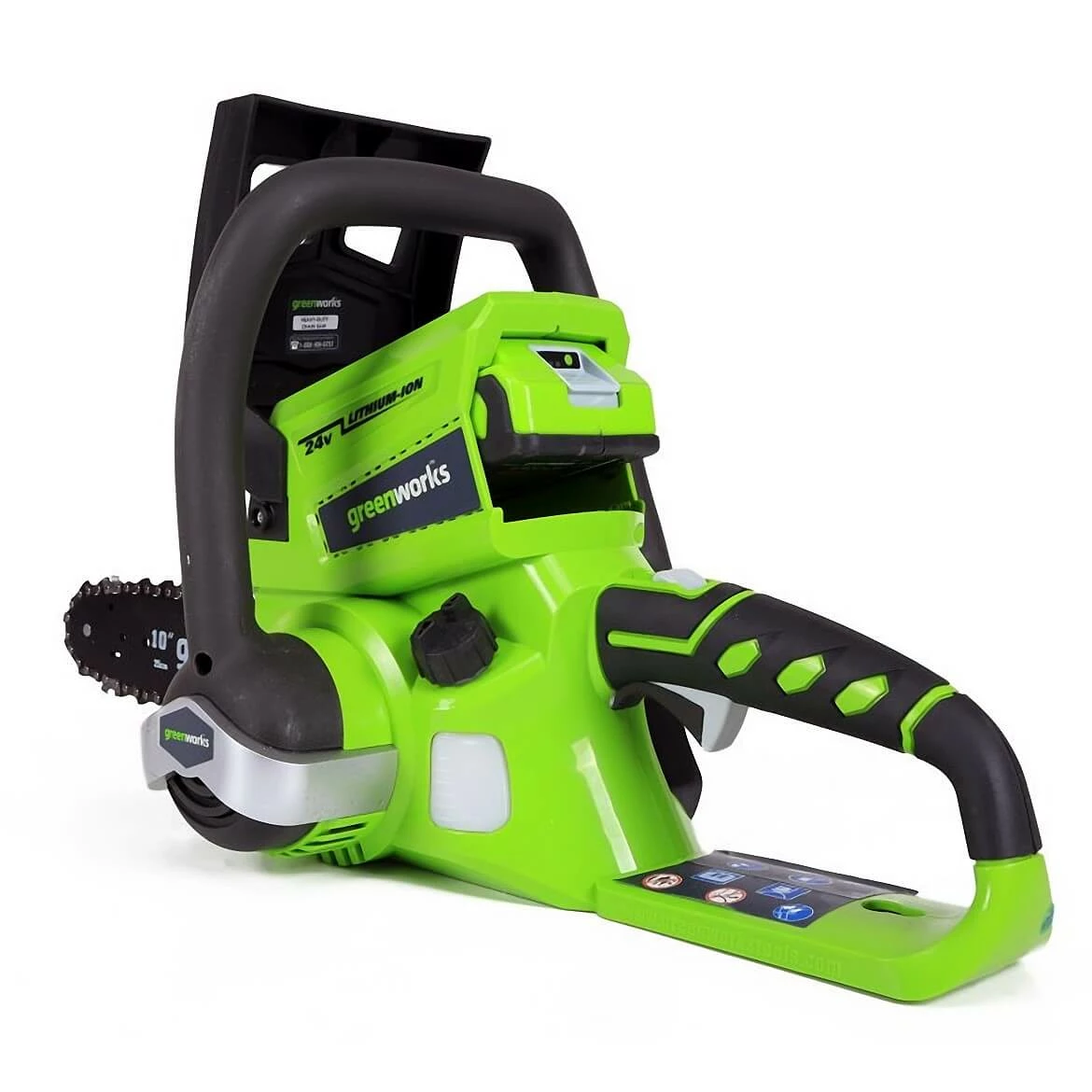 Lawn & Outdoor Power GreenWorks 20362 24-Volt 10-Inch 2.0Ah Tool-Less Cordless Chainsaw Kit 11 Lawn & Outdoor Power GreenWorks 20362 24-Volt 10-Inch 2.0Ah Tool-Less Cordless Chainsaw Kit