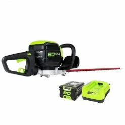 Lawn & Outdoor Power GreenWorks GHT80320 80-Volt 24-Inch 2.0Ah Cordless Hedge Trimmer Kit - 22372