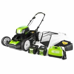 Lawn & Outdoor Power GreenWorks GLM801600 80-Volt 21-Inch 3-in-1 Cordless Lawn Mower Kit - 2500402