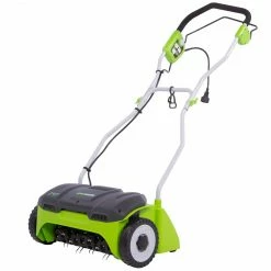 Lawn & Outdoor Power GreenWorks DT14B00 14-Inch 10-Amp Steel Ergonomic Corded Detatcher - 2500600G