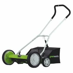 GreenWorks 25072 20-Inch 2-in-1 Push Reel Lawn Mower W/ Grass Catcher