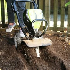 GreenWorks TL80L00 80-Volt 10-Inch Cordless Tiller - Bare Tool - 2800002