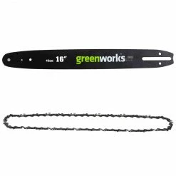 GreenWorks 2904502 16-Inch X .043-Inch Replacement Chainsaw Bar And Chain Combo
