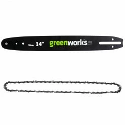 GreenWorks 2904702 14-Inch Steel Replacement Chainsaw Bar And Chain Combo