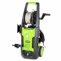 GreenWorks GPW1702 1,700-Psi Vertical Pressure Washer W/ Hose Reel - 5100402