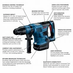 Tools & Equipment Bosch GBH18V-36CN 18V PROFACTOR 1-9/16