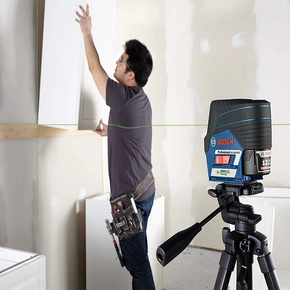 Bosch GCL100-80CG 12V Green Beam Connected Combination Laser Kit 4 Bosch GCL100-80CG 12V Green Beam Connected Combination Laser Kit