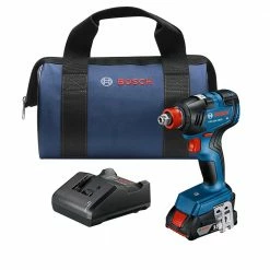 Bosch GDX18V-1800B12 18V 1/4" EC Brushless Impact Wrench Kit W/ 2.0 Ah Battery Tools & Equipment