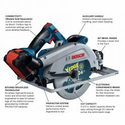 Tools & Equipment Bosch GKS18V-25GCB14 18V PROFACTOR 7-1/4" Strong Arm Circular Saw W/ 8Ah Battery