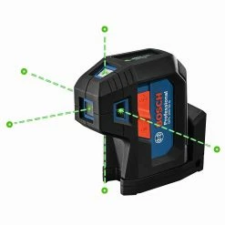 Bosch GPL100-50G 125' 5 Point Cordless Green Beam Self Leveling Alignment Laser Tools & Equipment