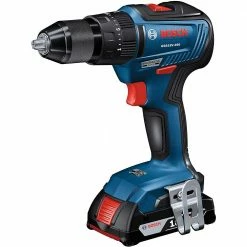 Bosch GSB18V-490B12 18V Brushless Hammer Drill/Driver Kit W/ SlimPack Battery Tools & Equipment