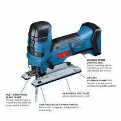 Tools & Equipment Bosch GST18V-47N 18V Lightweight Cordless Barrel-Grip Jig Saw - Bare Tool