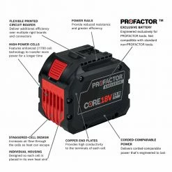 Bosch GXS18V-17N17 18V PROFACTOR CORE18V Endurance Starter Kit W/Battery/Charger Tools & Equipment