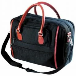 Custom Leather Craft 51114 16" Durable Ballistic Nylon Brief Case W/ Pockets Storage & Organization