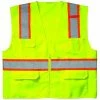 Custom Leather Craft Custom Leathercraft SV222X Surveyor's Vest Class 2 Lime 2X-Large Safety & Work Gear