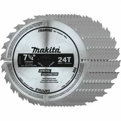 Makita D-45989-10 7-1/4" 24T Carbide Tipped Framing Circular Saw Blade - 10 PK
