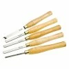 Shop Fox D4067 Double Bevel Beading Scraper HSS Lathe Chisel Set W/ Case, 5pc Tools & Equipment
