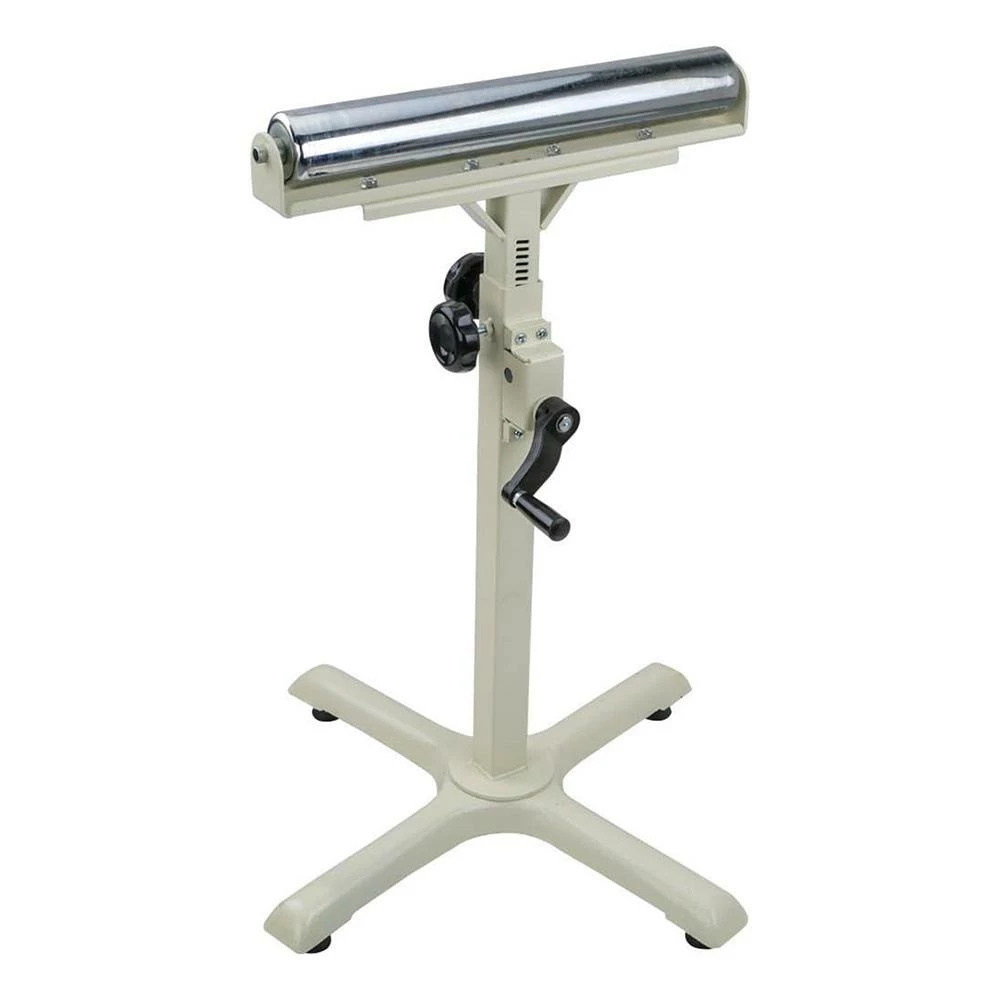 Shop Fox D4111 26-1/2 Inch - 41 Inch Adjustable Height Helical Gear Roller Stand Power Tools 3 Shop Fox D4111 26-1/2 Inch - 41 Inch Adjustable Height Helical Gear Roller Stand Power Tools