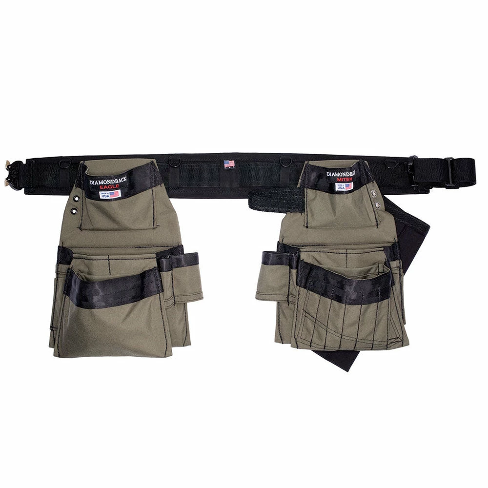 DIAMONDBACK DB5-14-OV-M Ranger Green Artisan Tool Belt Medium 3 DIAMONDBACK DB5-14-OV-M Ranger Green Artisan Tool Belt Medium