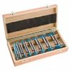 Power Tools Shop Fox DC1916 5/16 Inch X 2-1/16 Inch Carbide Forstner Bit Set W/ Case, 15pc