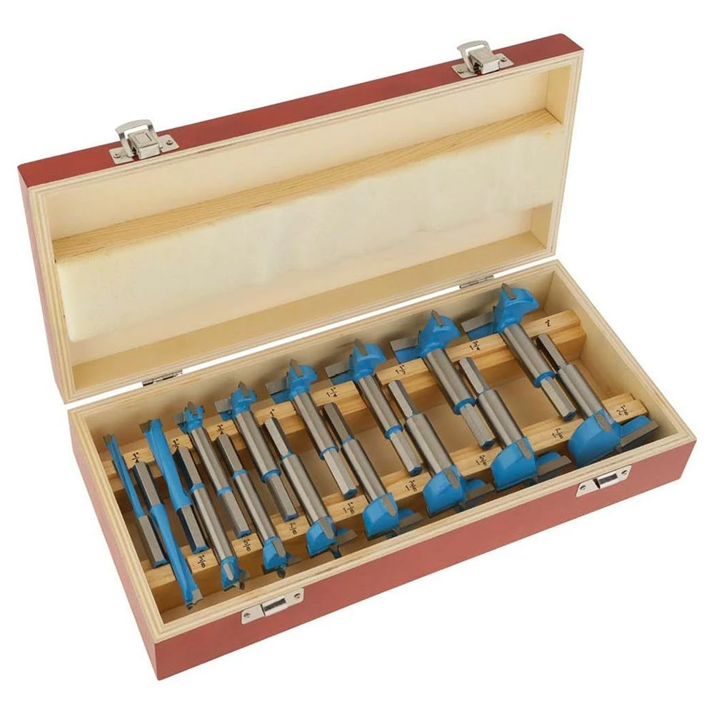 Power Tools Shop Fox DC1917 1/4 Inch - 2-1/8 Inch Carbide Forstner Bit Set W/ Case, 16pc 4 Power Tools Shop Fox DC1917 1/4 Inch - 2-1/8 Inch Carbide Forstner Bit Set W/ Case, 16pc