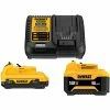 DeWALT DCB135C 12V Starter Kit W/ 3Ah Battery, 5Ah Battery, And Charger