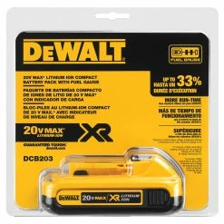 Tools & Equipment DeWALT DCB203 2.0Ah 20V MAX Compact Lithium Ion Battery