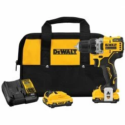 DeWALT DCD701F2 12V MAX XTREME Brushless 3/8 Inch Cordless Drill Driver Kit Tools & Equipment