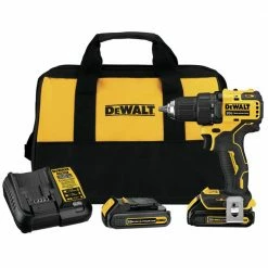 DeWALT DCD708C2 20V 1/2 Inch Brushless Compact Atomic Drill Driver Kit Tools & Equipment