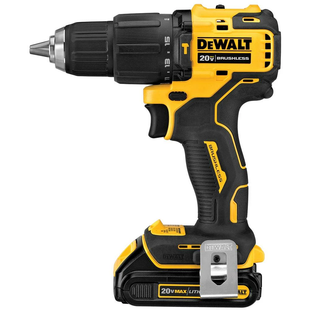 DeWALT DCD709C2 20V Brushless Cordless Atomic Hammerdrill Kit Tools & Equipment 4 DeWALT DCD709C2 20V Brushless Cordless Atomic Hammerdrill Kit Tools & Equipment