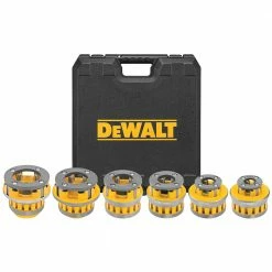 Tools & Equipment DeWALT DCE700X2K 60V MAX Lithium-Ion Cordless Pipe Threader Kit W/ Die Heads
