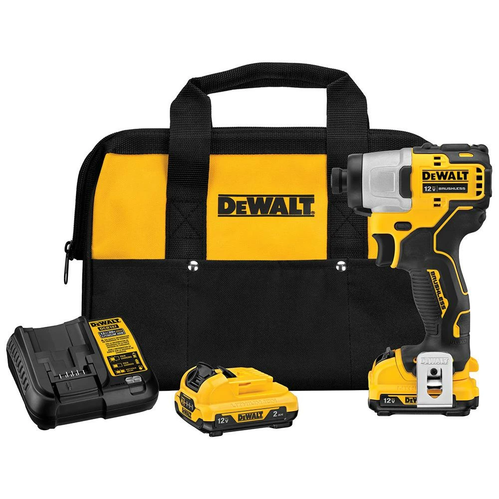 DeWALT DCF801F2 12V MAX XTREME Brushless 1/4 Inch Cordless Impact Driver Kit Tools & Equipment 3 DeWALT DCF801F2 12V MAX XTREME Brushless 1/4 Inch Cordless Impact Driver Kit Tools & Equipment