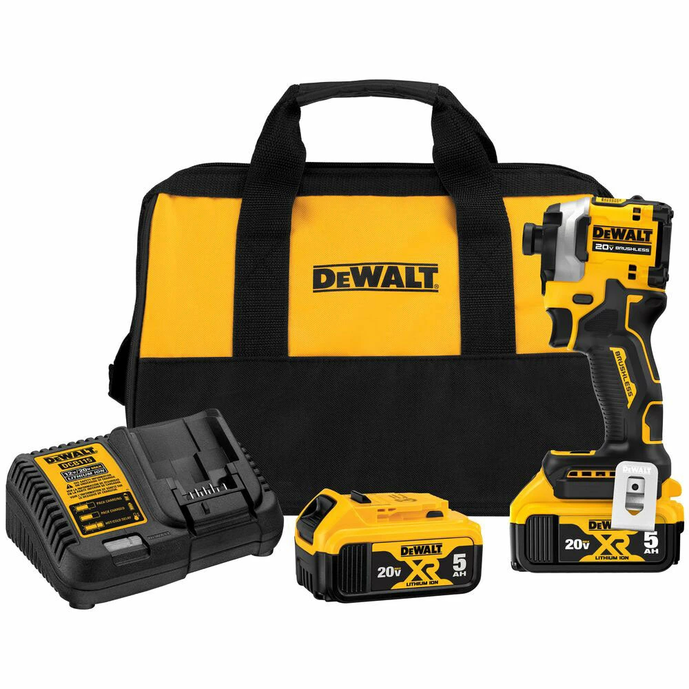 Tools & Equipment DeWALT DCF850P2 20V MAX 1/4" Atomic Brushless Cordless Impact Driver Kit 3 Tools & Equipment DeWALT DCF850P2 20V MAX 1/4" Atomic Brushless Cordless Impact Driver Kit
