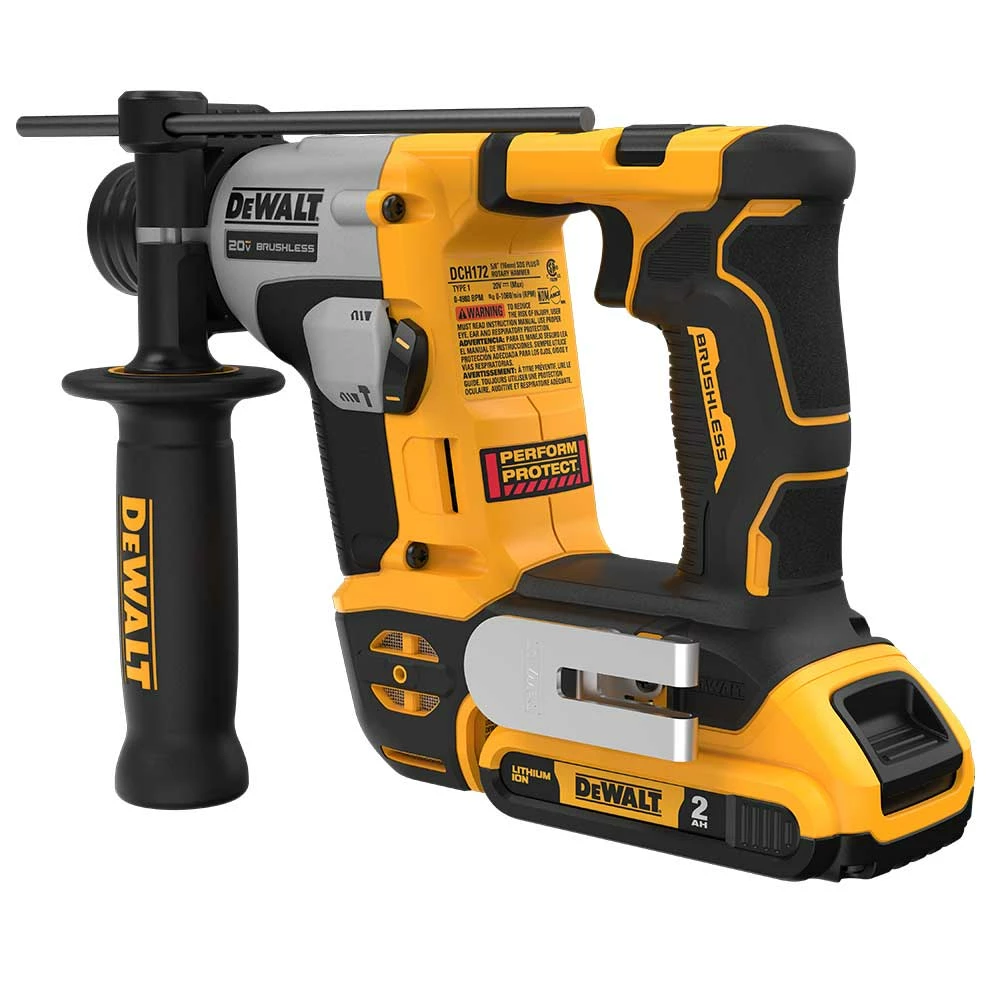 DeWALT DCH172D2 20V MAX ATOMIC 5/8" Brushless SDS PLUS Rotary Hammer Kit 7 DeWALT DCH172D2 20V MAX ATOMIC 5/8" Brushless SDS PLUS Rotary Hammer Kit