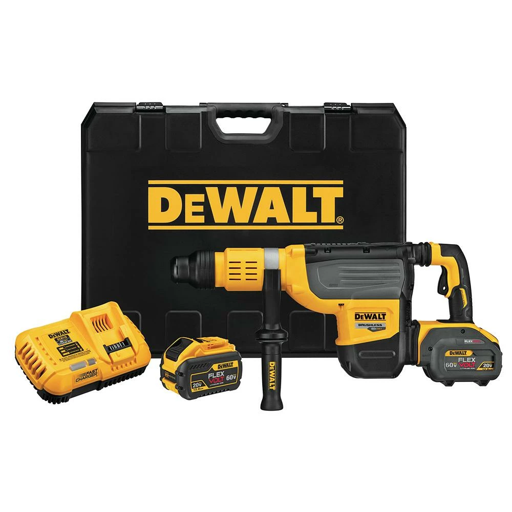 DeWALT DCH773Y2 60V FLEXVOLT 2 Inch SDS-Max Combination Hammer Kit 3 DeWALT DCH773Y2 60V FLEXVOLT 2 Inch SDS-Max Combination Hammer Kit