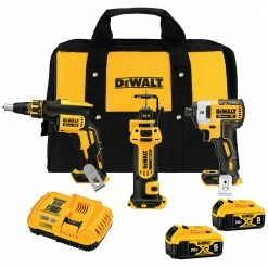 Tools & Equipment DeWALT DCK301P2 20V MAX XR Cordless Drywall 3 Tool Combo Kit