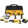DeWALT DCK445D1M1 20V MAX Lithium-Ion Cordless 4-Tool Combo Kit Tools & Equipment 1 DeWALT DCK445D1M1 20V MAX Lithium-Ion Cordless 4-Tool Combo Kit Tools & Equipment