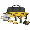 DeWALT DCK466D2 20V MAX Lithium-Ion Cordless 4-Tool Combo Kit Tools & Equipment