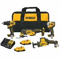 DeWALT DCK489D2 20V MAX ATOMIC Lithium-Ion Cordless Brushless 4-Tool Combo Kit