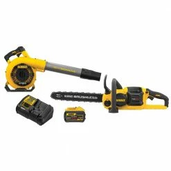 DeWALT DCKO667X1 60V MAX FLEXVOLT 16" Cordless Chainsaw And Blower Combo Kit Tools & Equipment