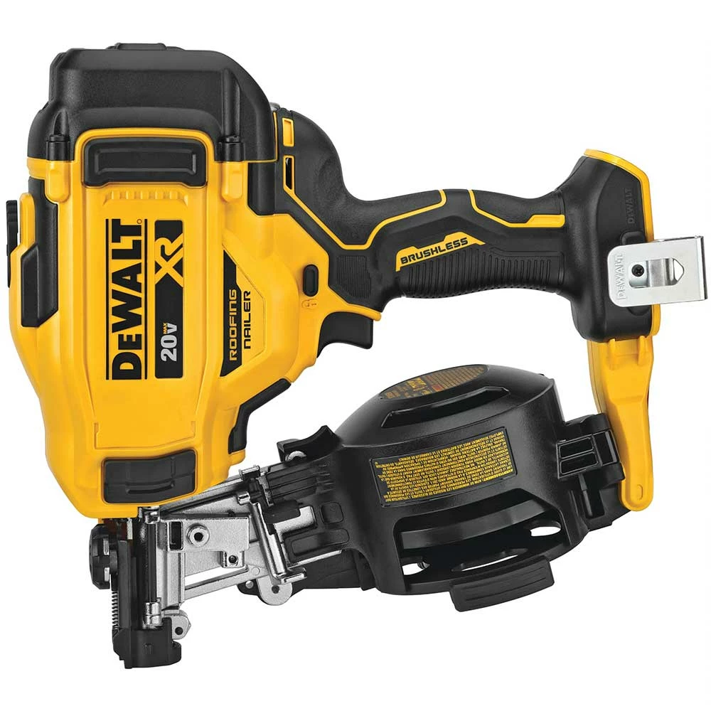 DeWALT DCN45RNB 20V MAX 15 Degree Cordless Coil Roofing Nailer Tools & Equipment 3 DeWALT DCN45RNB 20V MAX 15 Degree Cordless Coil Roofing Nailer Tools & Equipment