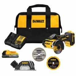 DeWALT DCS438E1 20V MAX XR 3" Brushless Compact Cut Off Tool Kit W/ Battery Tools & Equipment