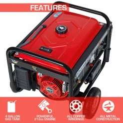 DuroStar DS4850EH 4,850-Watt Dual Fuel Generator W/ Electric Start