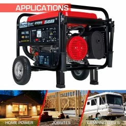 DuroStar DS4850EH 4,850-Watt Dual Fuel Generator W/ Electric Start