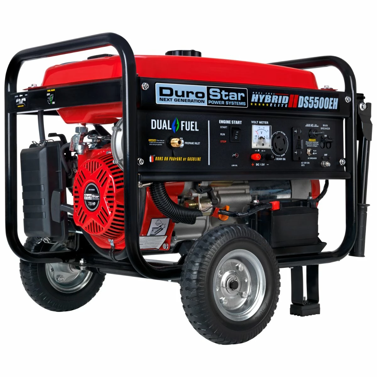 Dual Fuel Generators DuroStar DS5500EH 5500-Watt Electric Start Dual Fuel Portable Generator 3 Dual Fuel Generators DuroStar DS5500EH 5500-Watt Electric Start Dual Fuel Portable Generator