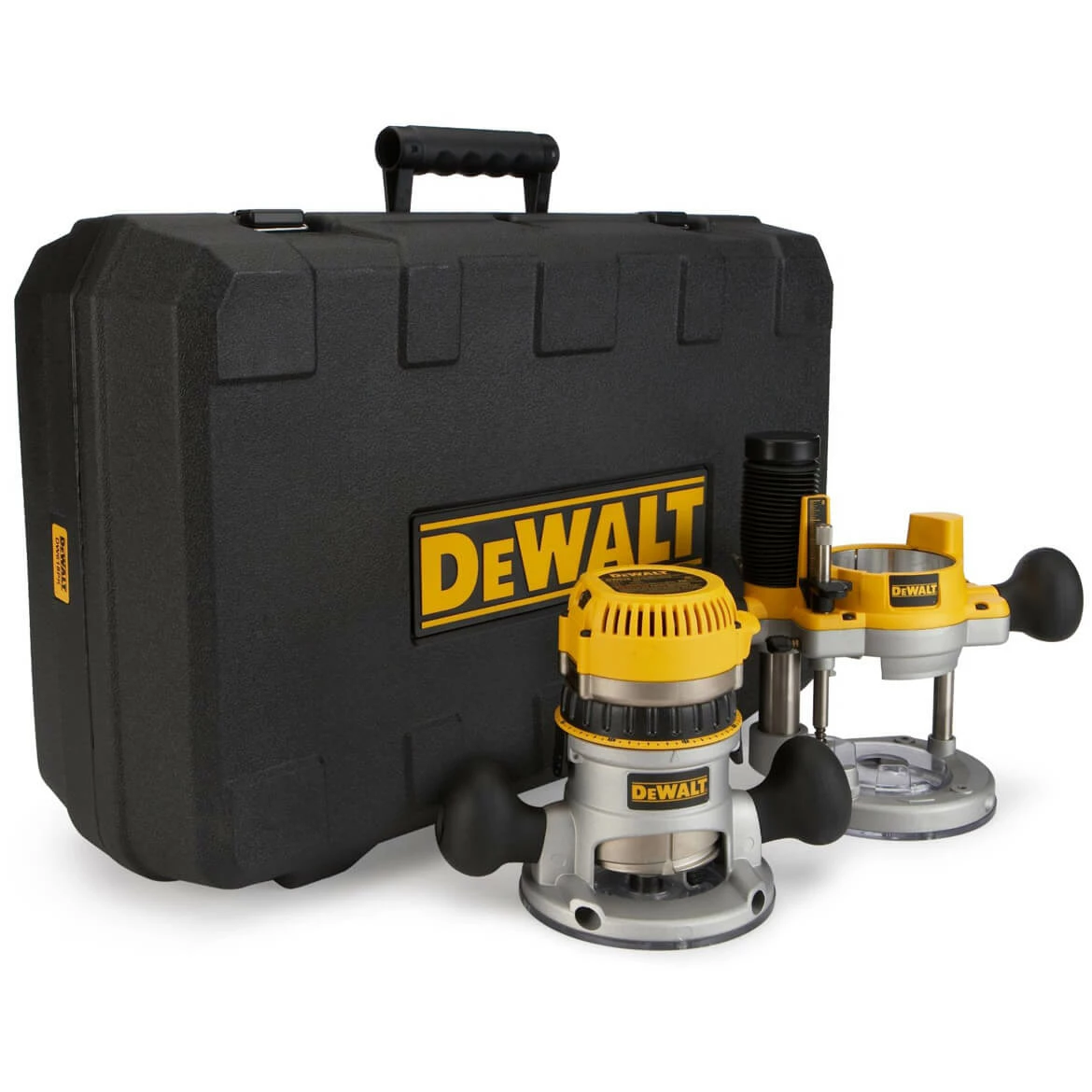 DeWALT DW618PK 2-1/4 HP Fixed Base Plunge Router Tool Combo Kit Tools & Equipment 3 DeWALT DW618PK 2-1/4 HP Fixed Base Plunge Router Tool Combo Kit Tools & Equipment