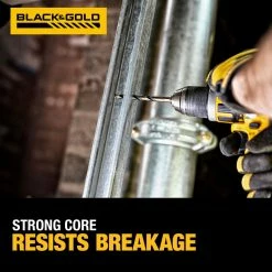 Power Tools DeWALT DWA1181 21-Piece 135-Degree Split Point Black And Gold Coated Drill Bit Set