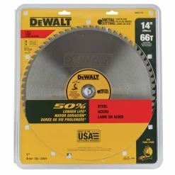 DeWALT DWA7747 14'' 66T Heavy Gauge Ferrous Metal Cutting Saw Blade Power Tools