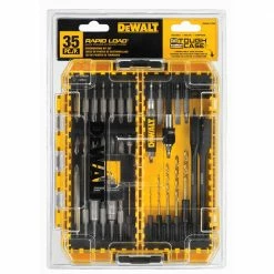 DeWALT DWAMF1235RL RAPID LOAD Magnetic Compact Accessory Set W/TOUGHCASE - 35 PC Power Tools